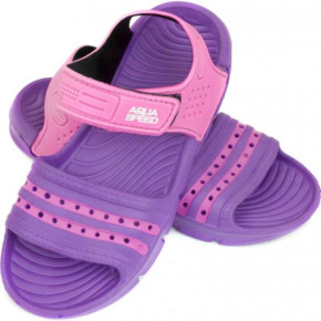Okrągłe sandały Aqua-speed Noli w kolorze fioletowym i różowym.93