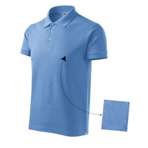 Koszulka polo Malfini Cotton M MLI-21215 błękitny