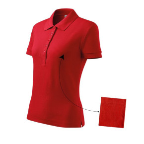 Koszulka polo Malfini Cotton W MLI-21307 czerwony