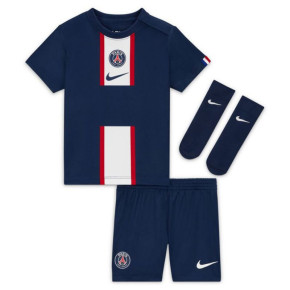 Dziecięcy zestaw piłkarski PSG 2022/23 Home Jr DJ7917 411 - Nike