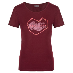 Damski t-shirt funkcyjny Garove-w ciemnoczerwony - Kilpi