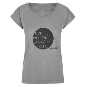 Damski bawełniany t-shirt Star-w jasnoszary - Kilpi