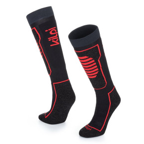 ANXO-U Ski Knee Highs Black - Red - Kilpi
