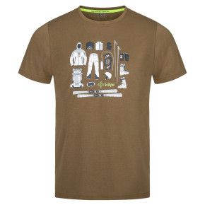 Męska koszulka funkcyjna TORNES-M ciemna zieleń - Kilpi