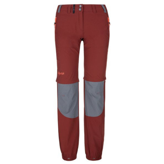 Spodnie outdoorowe damskie Hosio-w ciemnoczerwone - Kilpi