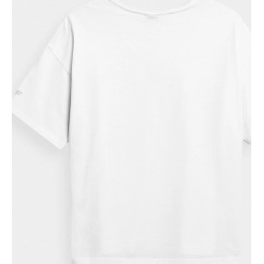 T-shirt damski 4F H4L22-TSD044 biały