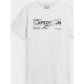T-shirt męski 4F H4Z21-TSM025 Biały