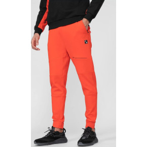 Męskie spodnie dresowe 4F H4L22-SPMD010 pomarańczowe