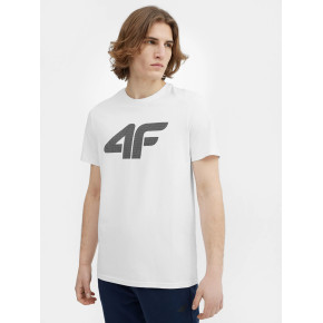 Pánské tričko 4FSS23TTSHM537-10S bílé - 4F