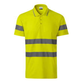 Koszulka polo Rimeck HV Runway M MLI-2V997 fluorescencyjny żółty pánské