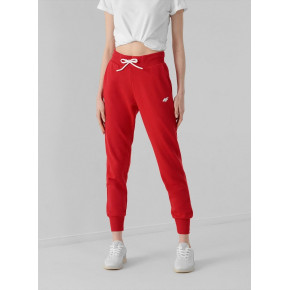 Damskie spodnie dresowe 4F SPDD002 czerwone